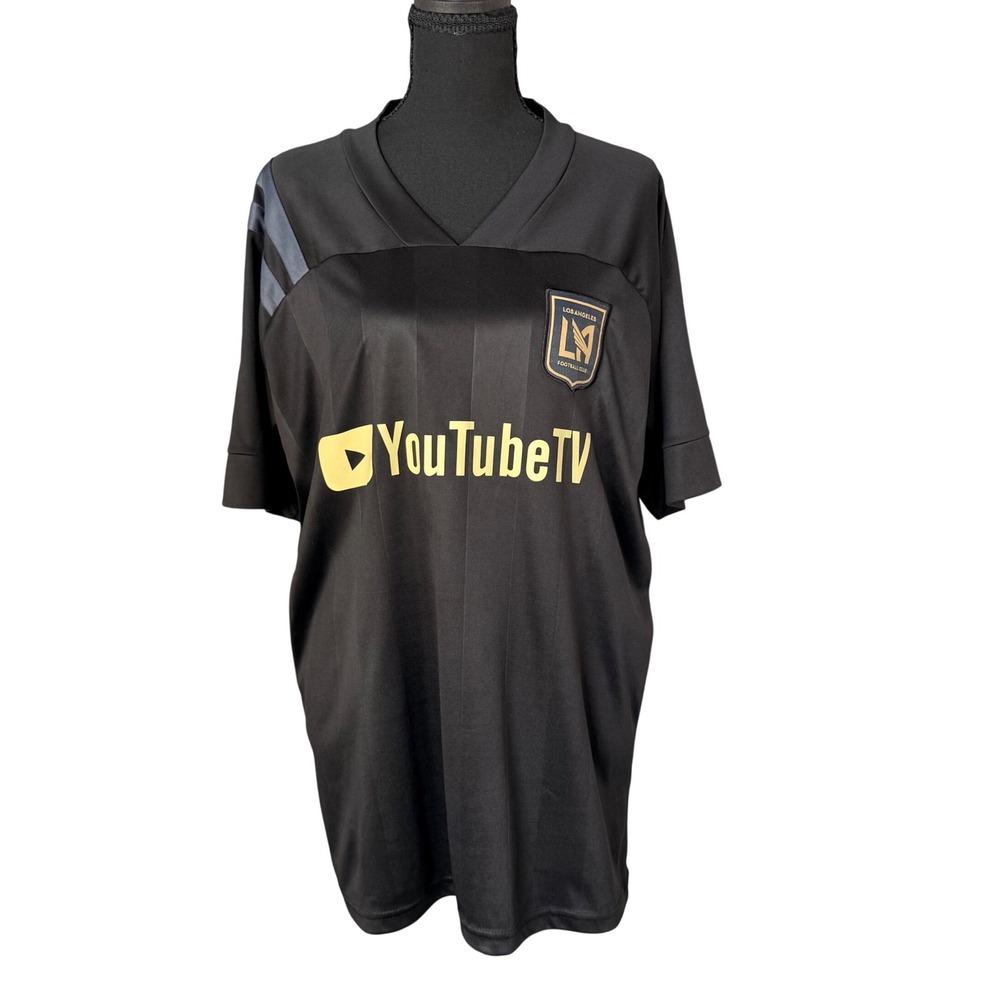 LAFC Los Angeles Football Club Carlos Vela 10 MLS Soccer Jersey Black Gold Large